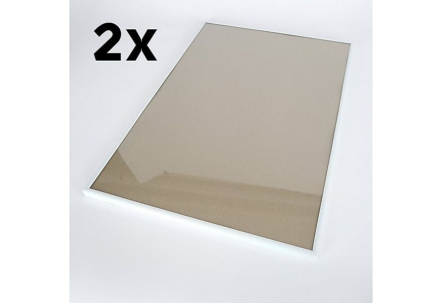 queence Einzelrahmen 2er-Set Weiß Kunststoffrahmen - Poster/Puzzlerahmen, ( günstig online kaufen