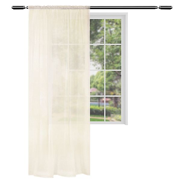 Woltu Gardine, Kräuselband (1 St), halbtransparent, günstig online kaufen