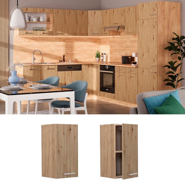 Vicco Hängeschrank R-Line, Artisan-Eiche/Goldkraft Eiche, 30 günstig online kaufen