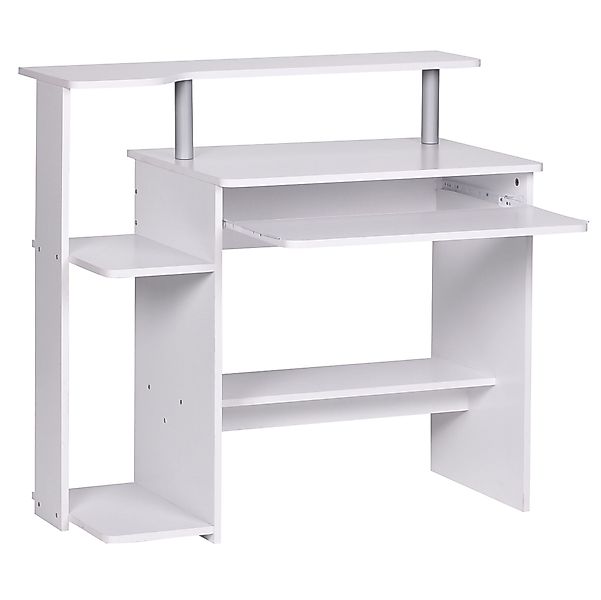 FINEBUY Schreibtisch SuVa1261_1 (Weiß 94x90,5x48,5 cm günstig online kaufen