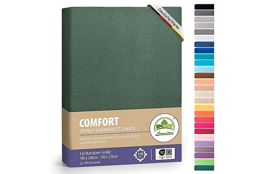leevitex® Spannbettlaken Spannbettlaken Boxspringbett & Wasserbett Spannbet günstig online kaufen