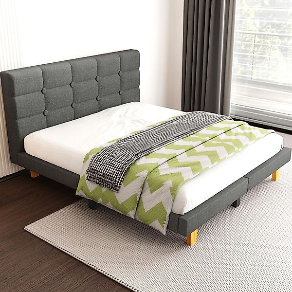 oyajia Polsterbett moderner Bettrahmen Doppelbett (weiches günstig online kaufen