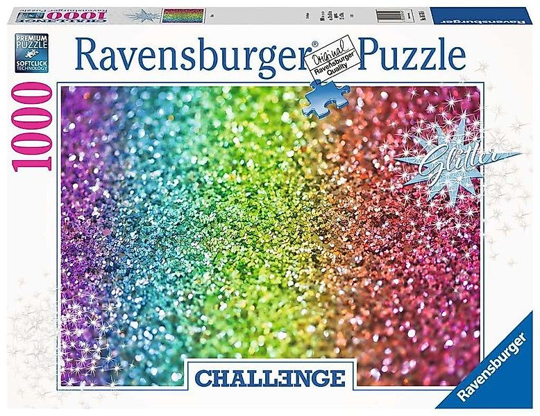 Ravensburger Puzzle 1000 Teile Ravensburger Puzzle Challenge Glitter 16745, günstig online kaufen