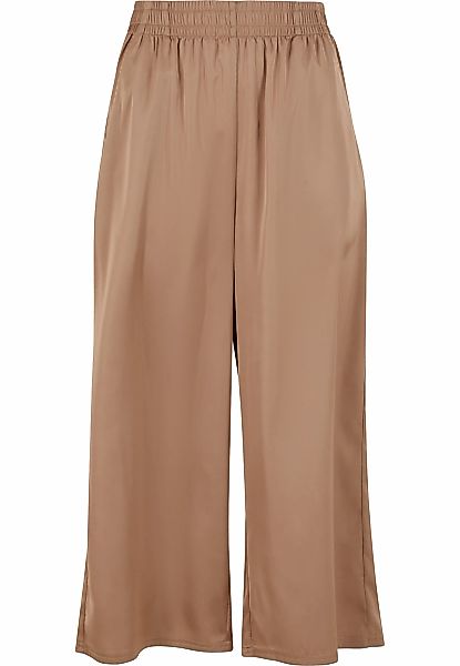 URBAN CLASSICS Stoffhose "Urban Classics Ladies Satin Wide Leg Culotte" günstig online kaufen