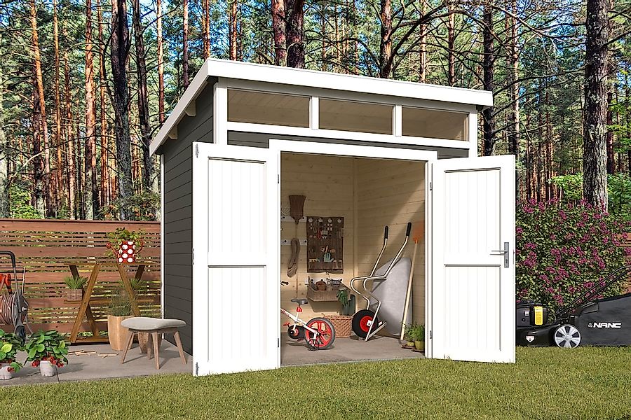 Nordic Holz Gartenhaus "Kibo 3", (inkl. Oberlichter) günstig online kaufen