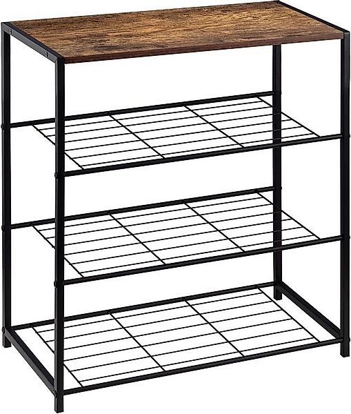 Woltu Schuhregal, 1-tlg., Schuhbank Schuhregal Badregal mit Sitzfläche günstig online kaufen