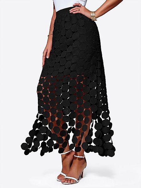 Imily Bela Maxirock Damen Fransenmaxirock mit hoher Taille (Packung, 1-tlg. günstig online kaufen