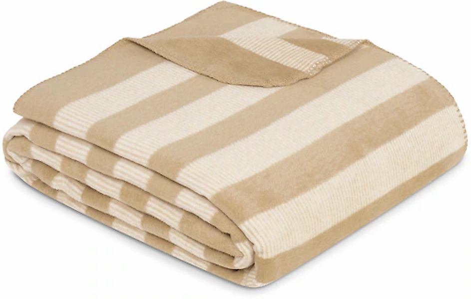 IBENA Wohndecke »Wohndecke s.Oliver«, in zeitlosem Streifen-Look günstig online kaufen
