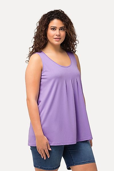 Ulla Popken T-Shirt Top Zierfalten A-Linie günstig online kaufen