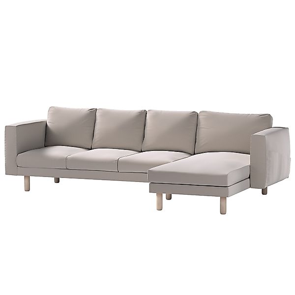 Bezug für Norsborg 4-Sitzer Sofa mit Recamiere, beige, Norsborg Bezug für 4 günstig online kaufen