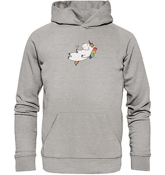 Mr. & Mrs. Panda Hoodie Einhorn Cocktail Größe S - Heather Grey - Geschenk, günstig online kaufen