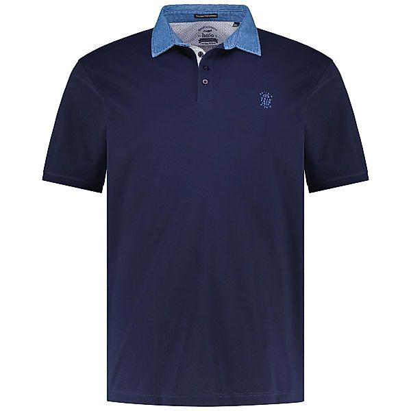 Hajo Poloshirt mit Jeanskragen Farbe marine Größe: 5XL günstig online kaufen