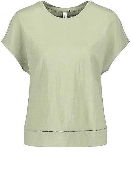 GERRY WEBER Kurzarmshirt Kurzarmshirt mit Lochstickerei günstig online kaufen