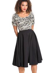 Hell Bunny A-Linien-Rock Abi 50's Skirt günstig online kaufen