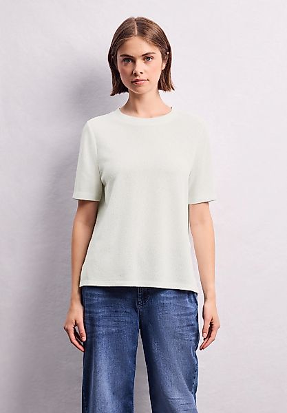 STREET ONE STUDIO T-Shirt aus elastischem Materialmix günstig online kaufen