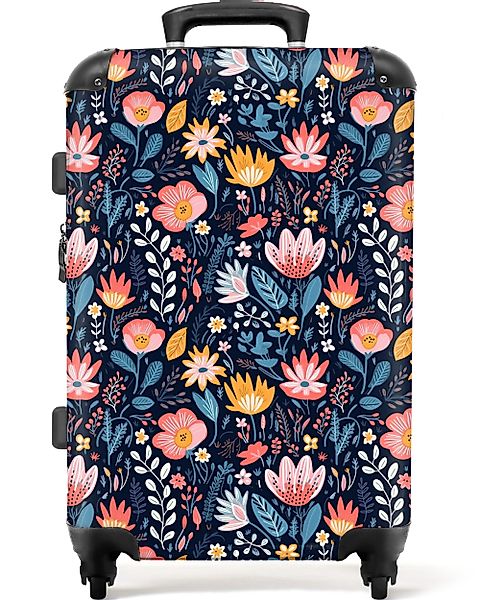 NoBoringSuitcases.com© Hartschalen-Trolley Blumen - Muster - günstig online kaufen