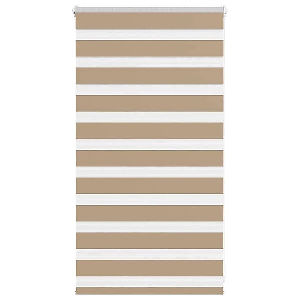 vidaXL Doppelrollo Sandbraun 85x100 cm Stoffbreite 80,9 cm Polyester 401451 günstig online kaufen