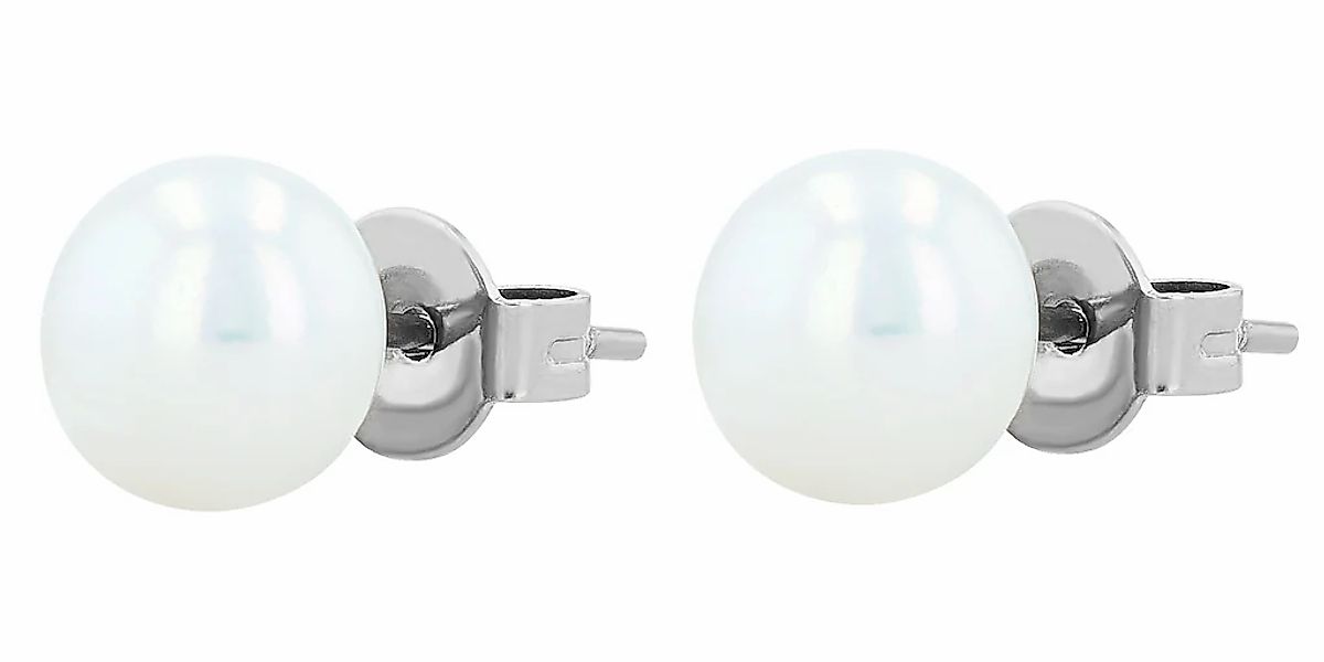 Adelia´s Paar Ohrhänger "Damen Ohrringe – Ohrstecker aus Edelstahl mit Perl günstig online kaufen