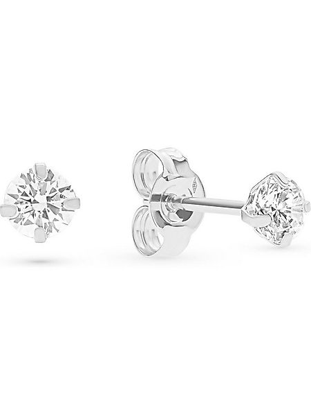 FAVS Paar Ohrstecker FAVS Damen-Ohrstecker 375er Weißgold 2 Zirkonia günstig online kaufen