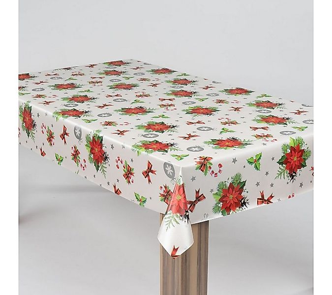 laro Tischdecke laro Wachstuch-Tischdecke Wachstischdecke Weihnachten Stern günstig online kaufen