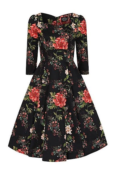 Hearts & Roses London A-Linien-Kleid Isla Floral Swing Dress Retro Vintage günstig online kaufen