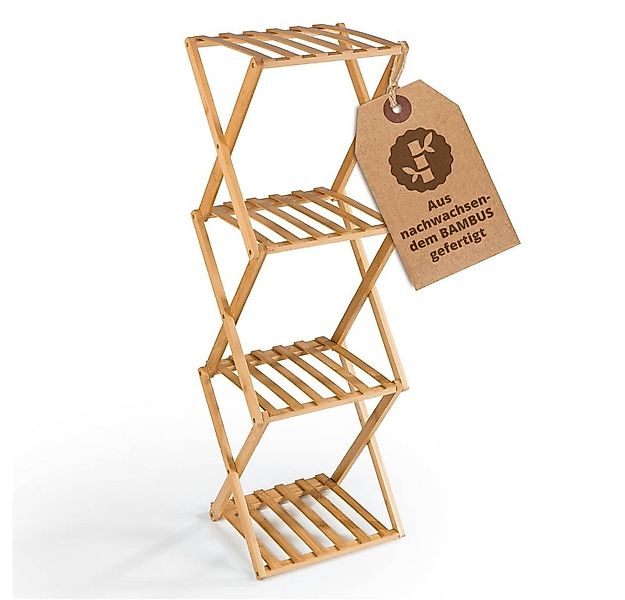 Lumaland Eckregal 4 Etagen, montagefrei, schmal, klappbar perfekt als Deko günstig online kaufen