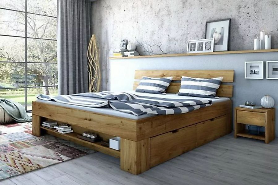 ELFO Futonbett SARA (Massivholz, 180 x 200), Standsichere Bauweise günstig online kaufen