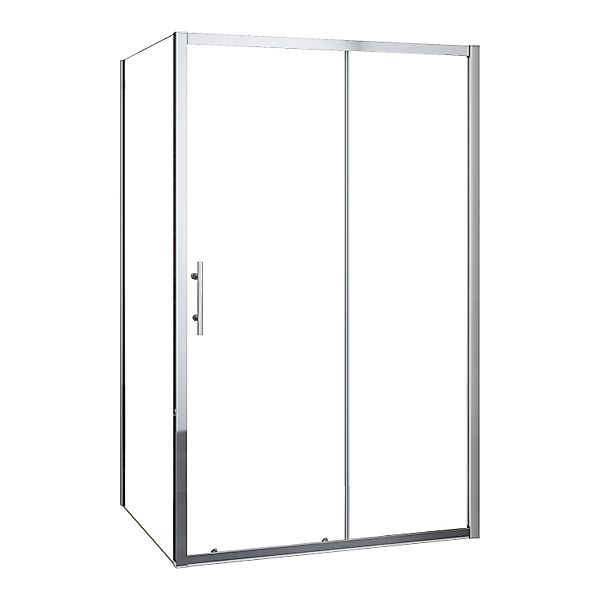 AICA Duschkabine 140cm Schiebetür mit 90cm Seitenwand Höhe 190cm 5mm ESG Si günstig online kaufen