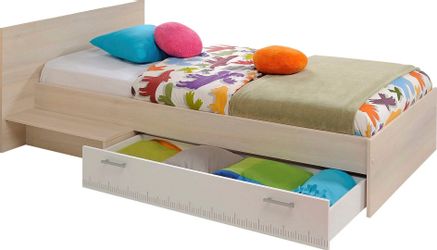 Parisot Jugendbett "Charly" Einzelbett, mit Bettschubkasten und Ablagefläch günstig online kaufen
