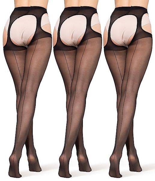 BANANALU Ouvert Strumpfhose mit Naht Ouvert Strumpfhose mit offenem Schritt günstig online kaufen