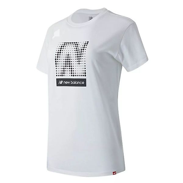 New Balance Optiks Graphic Kurzarm T-shirt S White günstig online kaufen