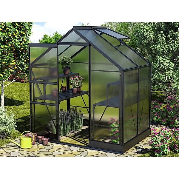 Vitavia Gewächshaus "Apollo 2500" Alu-Profile, Stahlfundamentrahmen, 6 mm H günstig online kaufen