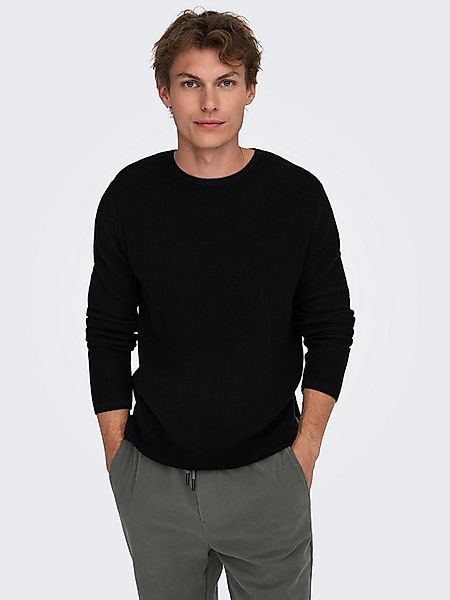 ONLY & SONS Strickpullover ONSERIC REG 12 STRUC CREW KNIT Baumwolle, regula günstig online kaufen