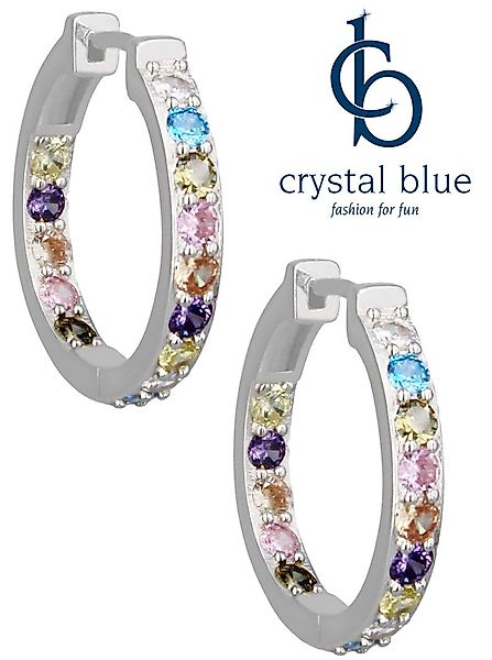crystal blue Klappcreolen Damen Ohrringe Creolen günstig online kaufen
