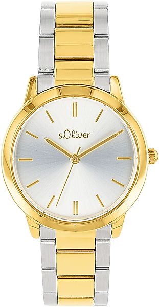 s.Oliver Quarzuhr 2038380, Armbanduhr, Damenuhr, Mineralglas, günstig online kaufen