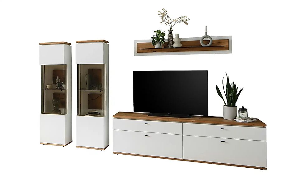 Woodford Wohnkombination  Marlea ¦ weiß ¦ Maße (cm): B: 310 H: 181 T: 50.0 günstig online kaufen