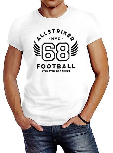 Neverless Print-Shirt Herren T-Shirt College Design günstig online kaufen