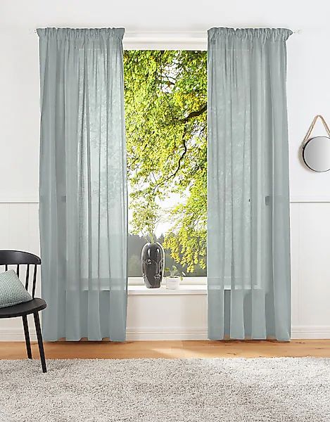LeGer Home by Lena Gercke Vorhang »Lanea«, (1 St.), Leinenoptik, 1 Schal, v günstig online kaufen