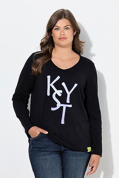 Laurasøn T-Shirt T-ShirtV-AusschnittLang Arm OEKOTEX Made in Green günstig online kaufen