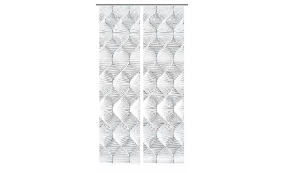 HOME in green Schiebevorhang   ¦ grau ¦ Synthetik ¦ Maße (cm): B: 60 H: 245 günstig online kaufen