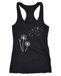 Neverless Tanktop Damen Tank-Top Pusteblume Musiknoten günstig online kaufen