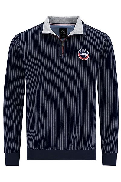Hajo Sweatshirt Sweatshirt in Längsoptik mit Zip günstig online kaufen