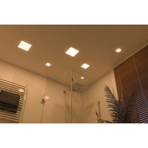 LED Deckenleuchte Veluna Varifit in Transparent-satiniert 8,5W 650lm IP44 3 günstig online kaufen