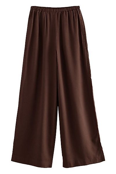 Next Palazzohose Hose mit weitem Bein und Leinenanteil, Kurzgröße (1-tlg) günstig online kaufen