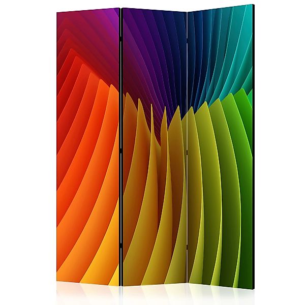 3-teiliges Paravent - Rainbow Wave [room Dividers] günstig online kaufen