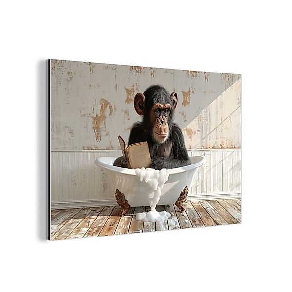 MuchoWow Metallbild Vintage - Affe - günstig online kaufen