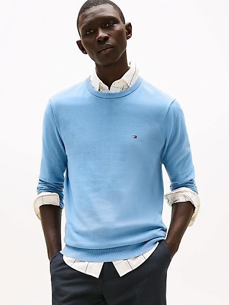 Tommy Hilfiger Rundhalspullover "ESSENTIAL COTTON CREW NECK" Crewneck Regul günstig online kaufen
