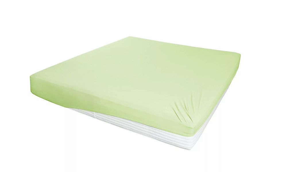 Jersey-Elasthan Boxspringbetttuch   ¦ grün ¦ Maße (cm): B: 150 H: 26 T: 26. günstig online kaufen