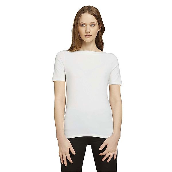 Tom Tailor Basic Boat Kurzärmeliges T-shirt 2XL Gardenia White günstig online kaufen