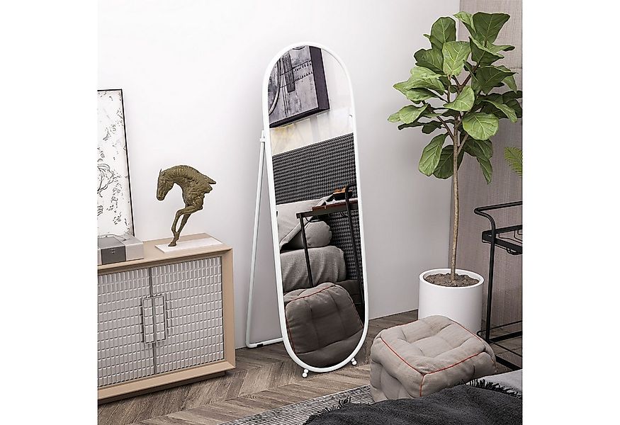 HOMCOM Standspiegel 160 x 40 cm Ganzkörperspiegel mit Ständer, Metallrahmen günstig online kaufen